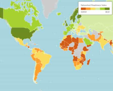 Las mejores economías del mundo en el 2015, aún el 60% sigue offline
