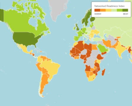 Las mejores economías del mundo en el 2015, aún el 60% sigue offline