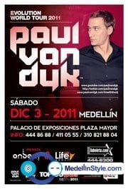 Sponsored: PAUL VAN DYK Presents Evolutions Tour / Sábado 3 de Diciembre en Medellín