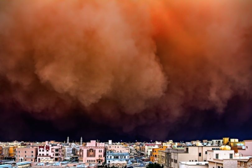 Sandstorm in  Kuwait. Photograph: Rizalde Cayanan/Courtesy of Atkins CIWEM Environmental Photographer of the Year
