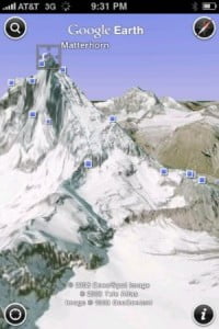 Google Earth en el iPhone