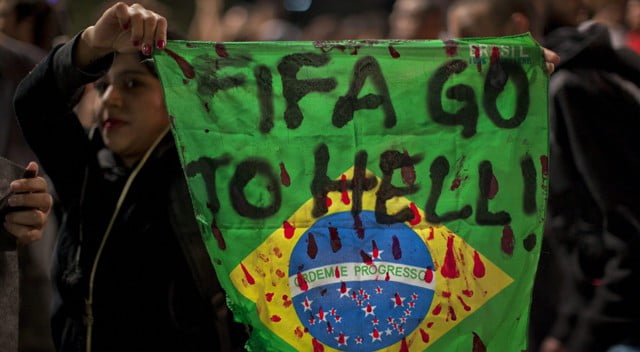 Las protestas contra el Mundial se extienden por todo Brasil