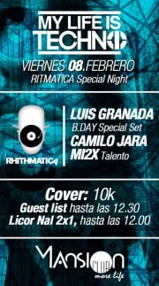 Sponsored: Hoy My Life Is Techno // Ritmatica Special Night @ Mansion Club