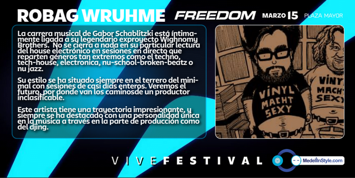 FREEDOM: Robag Wruhme - La Boum de Luxe #vivefestival – Marzo 15, PLAZA MAYOR