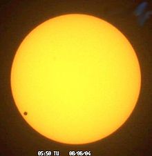 Mañana 5 de Junio al atardecer de podrá ver la sombra de Venus sobre el Sol