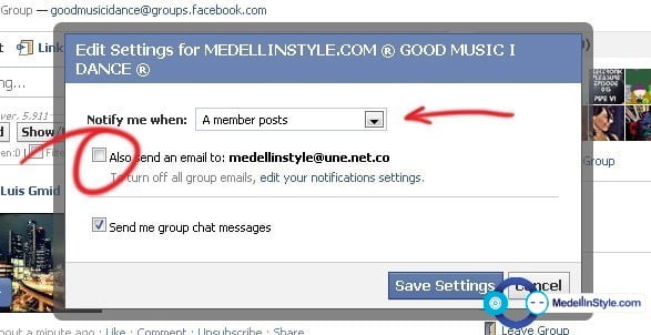 Facebook Grupos: Cómo desactivar las fastidiosas notificaciones de email ( Parte 1 )