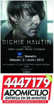 Richie Hawtin en Medellin a la Venta YA! $90.000 [ADOMICILIO 4447179] HOY suben de Precio!!!