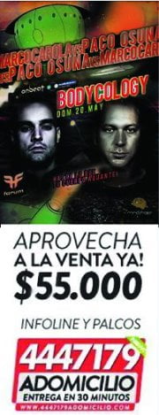 MedellinStyle.com & OnBeat presentan PACO OSUNA vs MARCO CAROLA [Reserva tu Entrada 4447179]