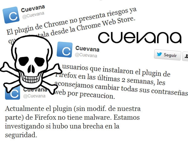 Alarma en la web: un plugin de Cuevana les habría robado claves a los usuarios