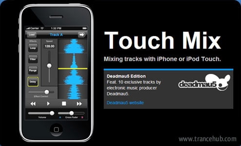 Deadmau5 iPhone DJ software app: Touch Mix