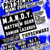 M.A.N.D.Y. vs. Mathew Dear vs. Damian Lazarus live at Get Physical Varsity Workout Warehouse Party Miami WMC 2010
