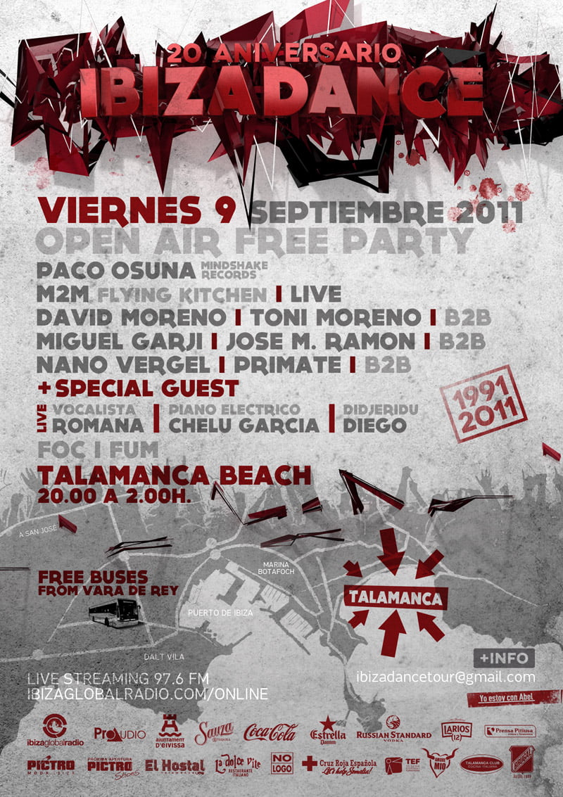 Mp3: Paco Osuna – Live @ 20th Anniversary Ibizadance (Talamanca, Ibiza) (09-09-2011)