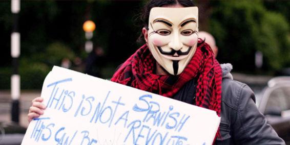 Máscara de película 'V de venganza' se ha convertido en ícono global
