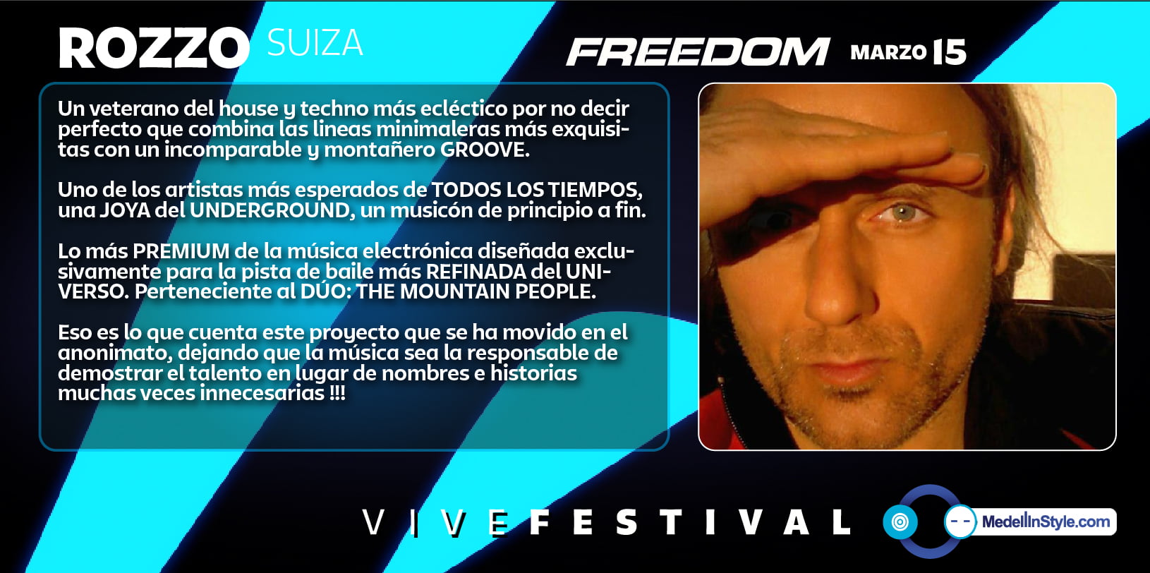 FREEDOM: Rozzo aka Mountain People - Cadenza Podcast #vivefestival – Marzo 15, PLAZA MAYOR