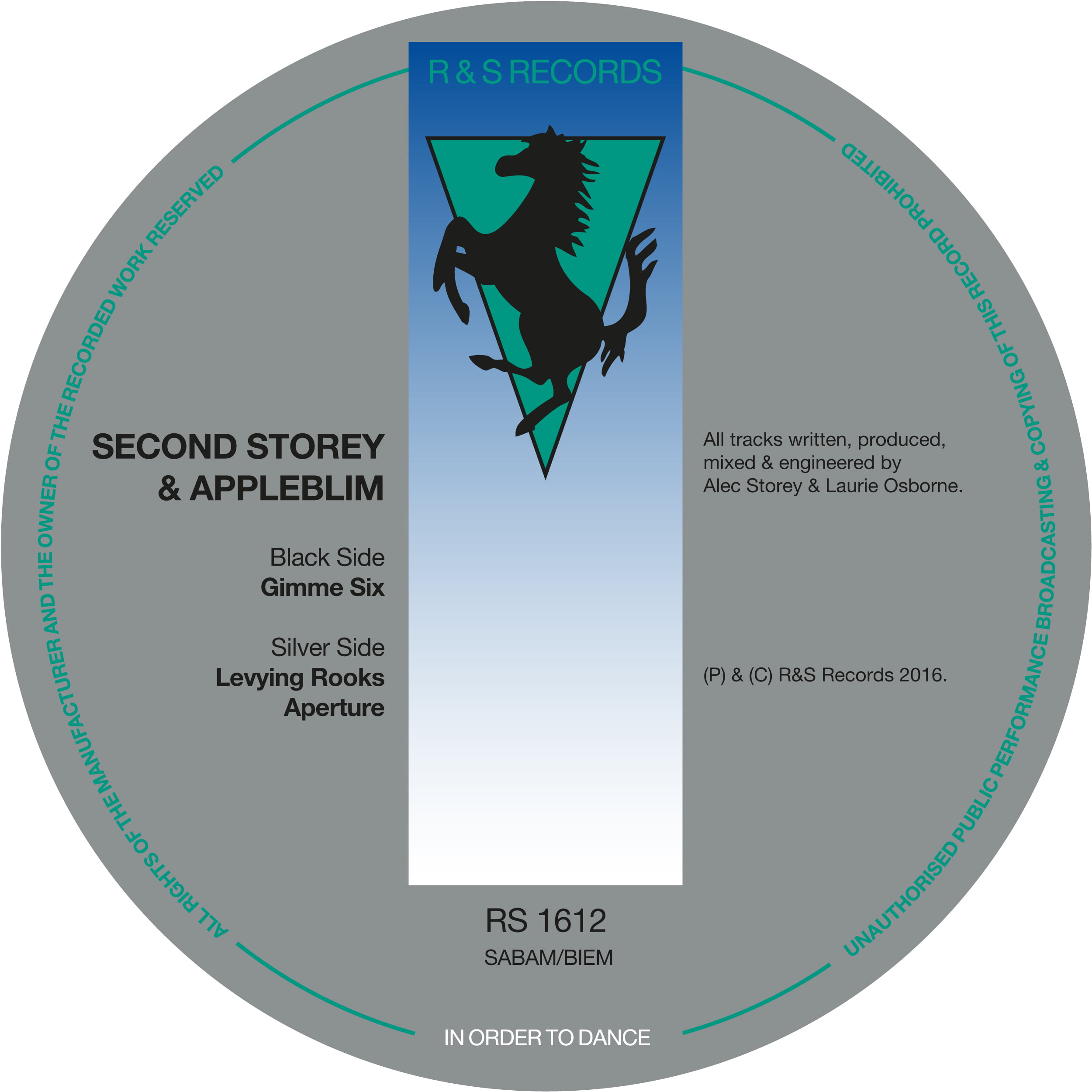 R&S Records presenta EP de Second Storey & Appleblim