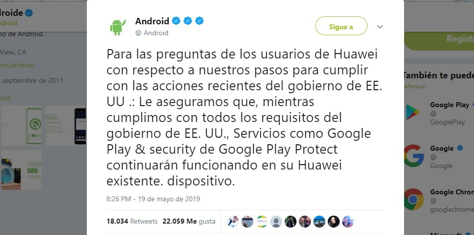 Android dice que NO HAY PROBLEMA, seguirá funcionando en dispositivos actuales.