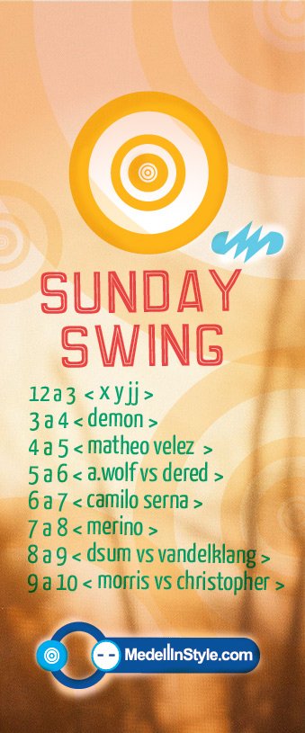 HOY!! MedellinStyle.com presenta el Sunday Swing MusicFest ( Cultura libre ) en el Parque del Poblado. Se venderán las últimas boletas del MegaOpening a $28.000