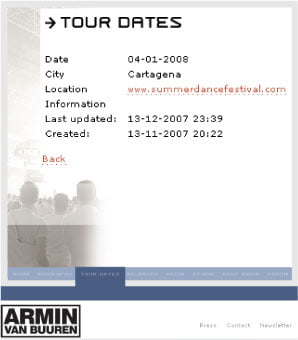 Armin Van Buuren confirma en su web el booking para el Summer Dance Festival 3