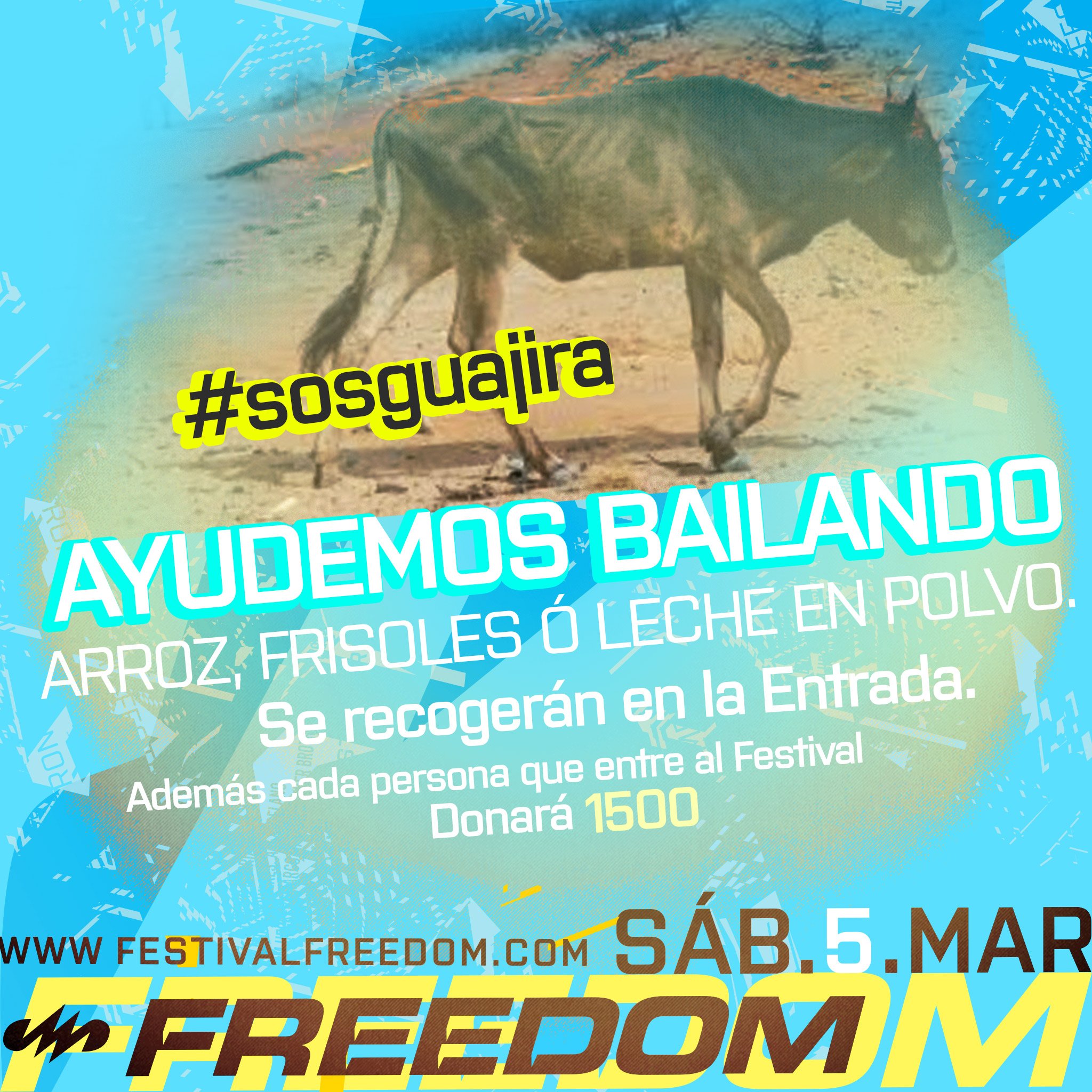 OJO se recogerán alimentos para La Guajira éste Sábado en el #FREEDOMMEDELLIN