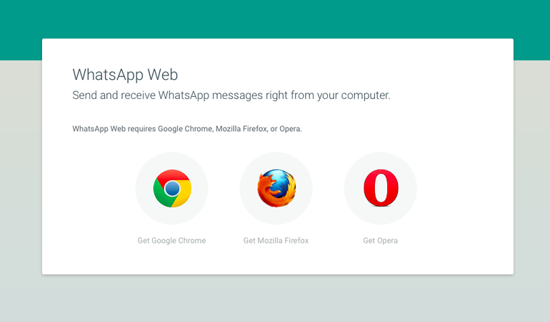 WhatsApp Web ahora en los navegadores Firefox y Opera
