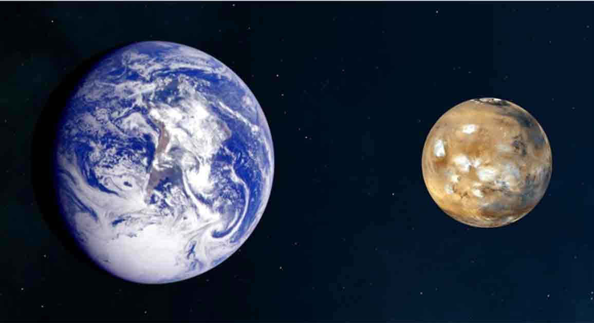 Se descubre una conexión de 2,4 millones de años entre la Tierra y Marte