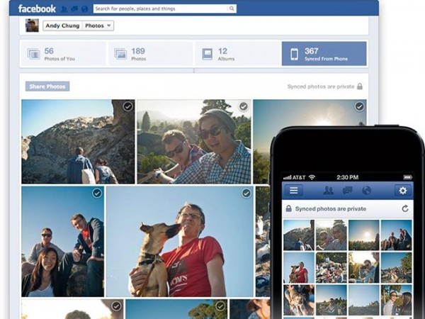Facebook permite sincronizar fotos en el dispositivo móvil automáticamente