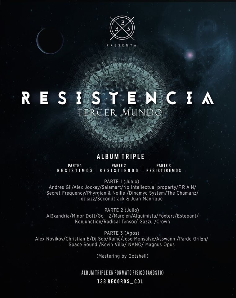 T33 presentará su álbum triple RESISTENCIA con artistas suramericanos