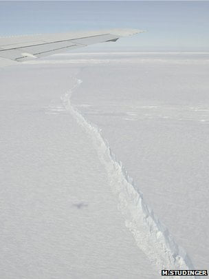 Un Iceberg monstruo del tamaño Nueva York Se está formando en La Antártida