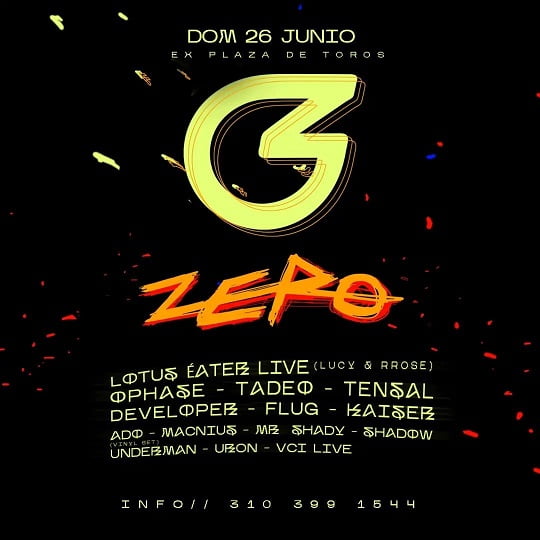 ZEROGRAVITY se toma Pereira este 26 de junio con Lotus Eater Live, Ø [Phase] y mucho más