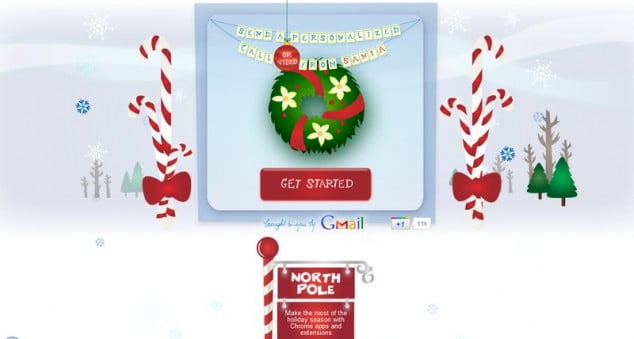 Gmail: Envía una Tarjeta Navideña SUPER-personalizable de Santa!