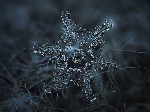 Psicodélico: Increíbles fotos de Copos de Nieve con Zoom Microscópico!!!