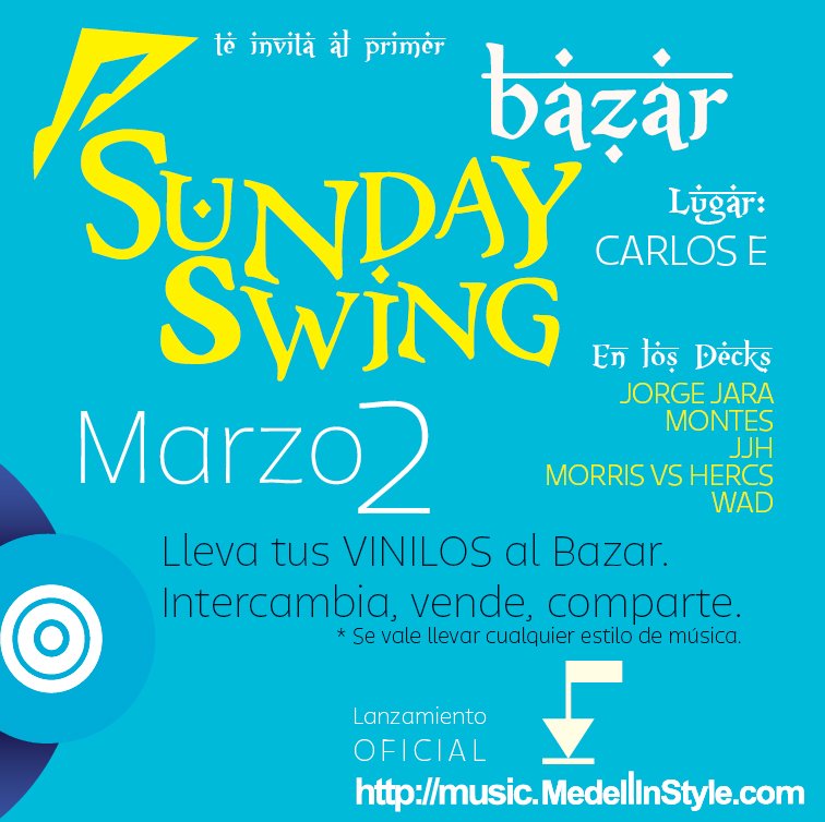 Sunday Swing إعجاب Bazar éste 2 de Marzo en Carlos E