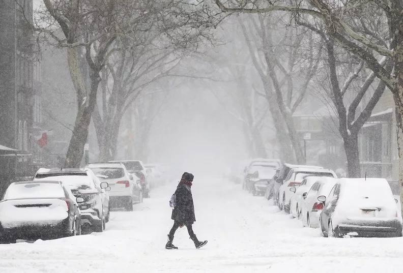 Fuertes nevadas en USA deja sensación térmica de hasta -57 grados bajo cero