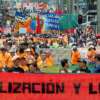 marcha en Medellín para conmemoración del Día Internacional del Trabajo